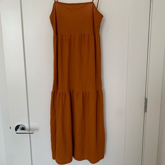 Orange Midi Dress - Picture 2 of 4